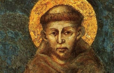 Portrait of St. Francis of Assisi (detail) by Giovanni Cimabue (c. 1285)